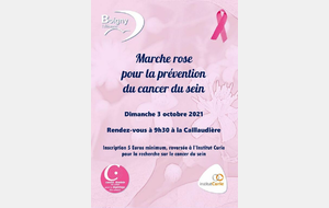 Marche rose pour la prévention du cancer du sein