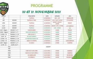 MATCHES DU 20 ET 21 NOVEMBRE 2021