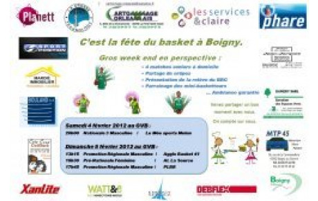 La fête du basket à Boigny : ANNULEE pour neige