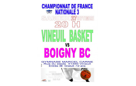 L'adversaire du samedi de la NM3 : Vineuil