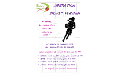 Le basket c'est aussi une histoire de filles